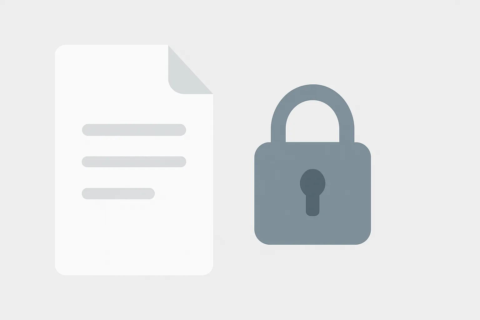 Image showing a PDF file with a lock icon being unlocked.